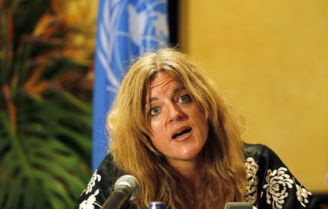 United Nations Mission in the Republic of South Sudan (UNMISS) Special Representative to Secretary General (SRSG) Hilde Johnson addresses a United Nations Mission in the Republic of South Sudan (UNMISS) Special Representative to Secretary General (SRSG) Hilde Johnson addresses a