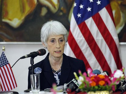 Wendy Sherman, U.S. under secretary of state for political affairs, talks during a news conference in Dhaka May 27, 2013. REUTERS/Andrew Bir Wendy Sherman, U.S. under secretary of state for political affairs, talks during a news conference in Dhaka May 27, 2013. REUTERS/Andrew Bir