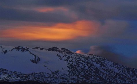 Smoke and ash rising from the Copahue volcano are seen from "Alto Biobio" place some 770 km (479 miles) south west of Santiago in this Decem Smoke and ash rising from the Copahue volcano are seen from "Alto Biobio" place some 770 km (479 miles) south west of Santiago in this Decem