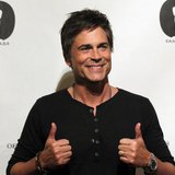 Cast member Rob Lowe poses before a screening and panel discussion for the reunion of the cast of the 1992 movie "Wayne's World" at the Acad Cast member Rob Lowe poses before a screening and panel discussion for the reunion of the cast of the 1992 movie "Wayne's World" at the Acad