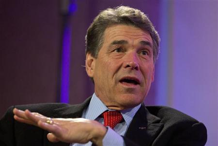 Republican presidential candidate and Texas Governor Rick Perry speaks during the Personhood USA presidential forum in Greenville, South Carolina January 18, 2012.
Credit: Reuters/Chris Keane
Republican presidential candidate and Texas Governor Rick Perry speaks during the Personhood USA presidential forum in Greenville, South Carolina January 18, 2012.
Credit: Reuters/Chris Keane