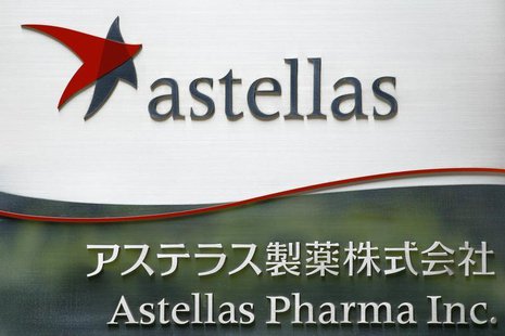 The logo of Japanese pharmaceutical company Astellas Pharma Inc. is seen at the company's headquarters in Tokyo July 17, 2009. REUTERS/Strin The logo of Japanese pharmaceutical company Astellas Pharma Inc. is seen at the company's headquarters in Tokyo July 17, 2009. REUTERS/Strin