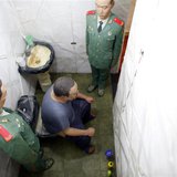 A view of an installation as part of the "S.A.C.R.E.D" exhibition by Chinese artist Ai Weiwei during the 55th La Biennale of Venice, in the 