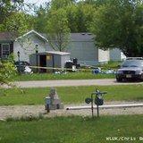Police investigate a meth lab in Waupaca, May 29, 2013. (courtesy of FOX 11).