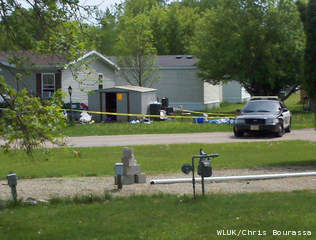 Police investigate a meth lab in Waupaca, May 29, 2013. (courtesy of FOX 11). Police investigate a meth lab in Waupaca, May 29, 2013. (courtesy of FOX 11).