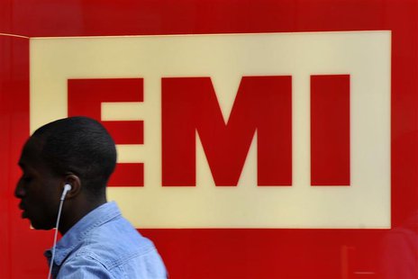 A man enters EMI offices in west London August 18, 2010. REUTERS/Toby Melville A man enters EMI offices in west London August 18, 2010. REUTERS/Toby Melville