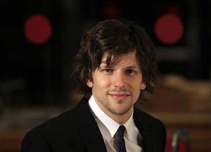 Cast member Jesse Eisenberg poses during the premiere of the film "To Rome with Love" by U.S. director Woody Allen in Rome April 13, 2012. R Cast member Jesse Eisenberg poses during the premiere of the film "To Rome with Love" by U.S. director Woody Allen in Rome April 13, 2012. R