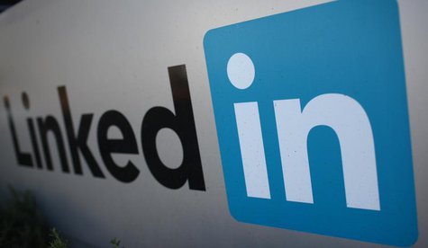 The logo for LinkedIn Corporation, a social networking website for people in professional occupations, is pictured in Mountain View, Califor The logo for LinkedIn Corporation, a social networking website for people in professional occupations, is pictured in Mountain View, Califor