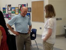 Dr. Clark Reinke visits with well-wishers Dr. Clark Reinke visits with well-wishers