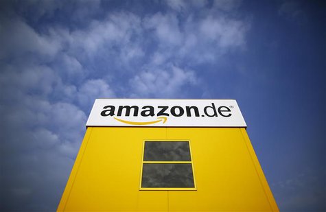 The logo of Amazon is pictured on a warehouse in Bad Hersfeld May 14, 2013. Employees of Amazon took part in a strike by German united servi The logo of Amazon is pictured on a warehouse in Bad Hersfeld May 14, 2013. Employees of Amazon took part in a strike by German united servi