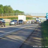 The pedestrian bridge on South Carpenter Street over Highway 441 in Appleton. (courtesy of FOX 11).