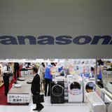 Panasonic Corp's Logo is pictured at an electronics store in Tokyo March 28, 2013. REUTERS/Yuya Shino