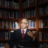 N.R. Narayana Murthy, Chairman Emeritus of Infosys, speaks during an interview with Reuters in Bangalore in this February 28, 2012 file pict