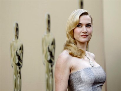 British actress Kate Winslet poses at the 82nd Academy Awards in Hollywood March 7, 2010. REUTERS/Mario Anzuoni British actress Kate Winslet poses at the 82nd Academy Awards in Hollywood March 7, 2010. REUTERS/Mario Anzuoni