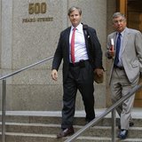David Shanks (R), chief executive of Penguin Group, departs Manhattan Federal Court with his lawyer after testifying in the antitrust trial David Shanks (R), chief executive of Penguin Group, departs Manhattan Federal Court with his lawyer after testifying in the antitrust trial