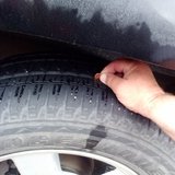 A simple penny test on a tire can tell whether the tire is worn out. (Photo KELO/KELQ)