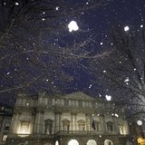 La Scala opera house is pictured during a snowfall in Milan December 7, 2012. REUTERS/Alessandro Garofalo La Scala opera house is pictured during a snowfall in Milan December 7, 2012. REUTERS/Alessandro Garofalo