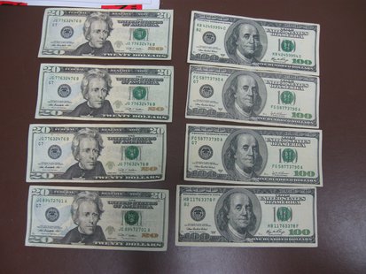 Counterfeit money turned in to Oshkosh police on June 4, 2013. (photo from the Oshkosh Police Department). Counterfeit money turned in to Oshkosh police on June 4, 2013. (photo from the Oshkosh Police Department).