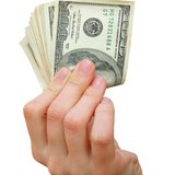money in hand
