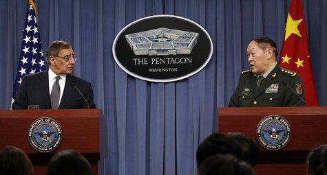 U.S. Secretary of Defense Leon E. Panetta (L) and China's Minister of National Defense Gen. Liang Guanglie hold a news conference following U.S. Secretary of Defense Leon E. Panetta (L) and China's Minister of National Defense Gen. Liang Guanglie hold a news conference following