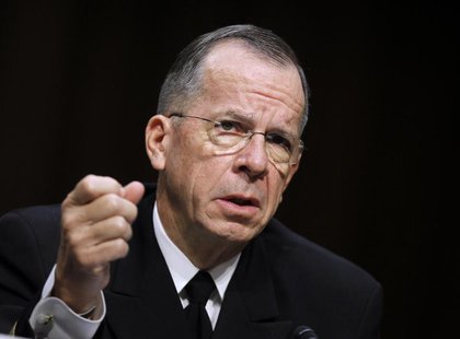 Chairman of the Joint Chiefs of Staff Admiral Mike Mullen speaks at a Senate Armed Services Committee hearing on Capitol Hill in Washington, Chairman of the Joint Chiefs of Staff Admiral Mike Mullen speaks at a Senate Armed Services Committee hearing on Capitol Hill in Washington,