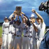 Bay Port Pirates celebrate return to the WIAA State Baseball Tournament on June 6, 2013. (photo by Mark Daniels).