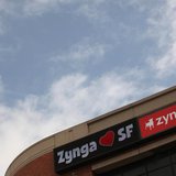 The corporate logo of Zynga Inc, the social network game development company, is shown at its headquarters in San Francisco, California Apri