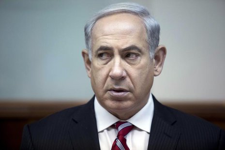 Israel's Prime Minister Benjamin Netanyahu attends the weekly cabinet meeting in Jerusalem June 9, 2013. REUTERS/Abir Sultan/Pool Israel's Prime Minister Benjamin Netanyahu attends the weekly cabinet meeting in Jerusalem June 9, 2013. REUTERS/Abir Sultan/Pool