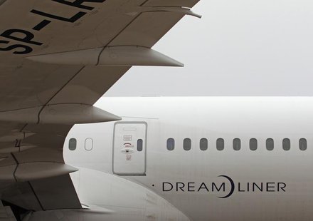 A Boeing 787 Dreamliner aircraft stands at a parking position after its first official landing at the Vienna airport December 17, 2012. REUT A Boeing 787 Dreamliner aircraft stands at a parking position after its first official landing at the Vienna airport December 17, 2012. REUT