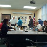 Earlier meeting of the Commission engaged in the original City Manager's search. 