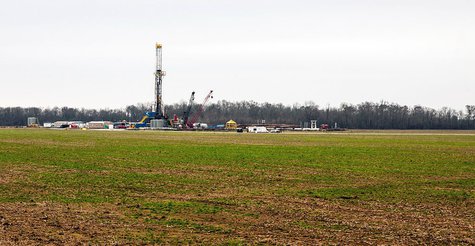 What a fracking operation might look like. What a fracking operation might look like.