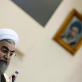 Former chief nuclear negotiator Hassan Rohani speaks during a conference at the Expediency Council's Research and Strategic Studies Center i