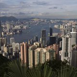 The Hong Kong skyline is seen from the Peak tourist spot, in this file picture taken June 11, 2008. REUTERS/Victor Fraile/Files