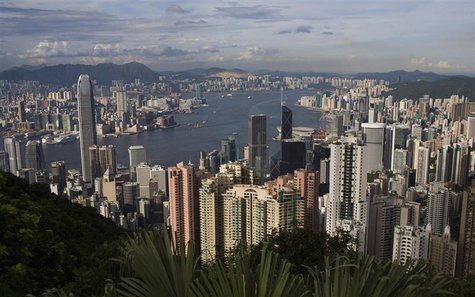 The Hong Kong skyline is seen from the Peak tourist spot, in this file picture taken June 11, 2008. REUTERS/Victor Fraile/Files The Hong Kong skyline is seen from the Peak tourist spot, in this file picture taken June 11, 2008. REUTERS/Victor Fraile/Files