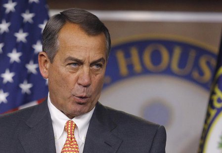 House Speaker John Boehner holds a news conference at the U.S. Capitol in Washington March 21, 2013. REUTERS/Gary Cameron House Speaker John Boehner holds a news conference at the U.S. Capitol in Washington March 21, 2013. REUTERS/Gary Cameron
