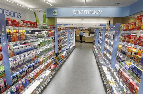 Cold and flu products are pictured on shelving during a private cocktail event celebrating the grand opening of drugstore chain Walgreens ne Cold and flu products are pictured on shelving during a private cocktail event celebrating the grand opening of drugstore chain Walgreens ne