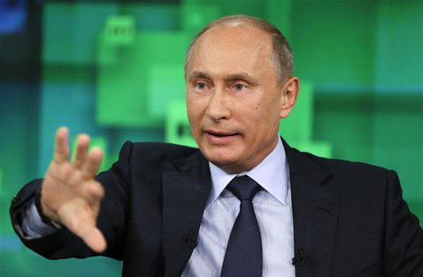 Russian President Vladimir Putin speaks during his visit to the new studio complex of television channel 'Russia Today' in Moscow June 11, 2 Russian President Vladimir Putin speaks during his visit to the new studio complex of television channel 'Russia Today' in Moscow June 11, 2