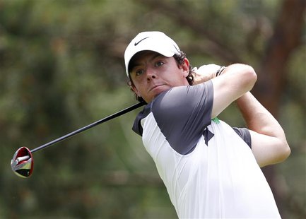 Rory McIlroy of Northern Ireland watches his tee shot on the second hole during the second round of the Memorial Tournament at Muirfield Vil Rory McIlroy of Northern Ireland watches his tee shot on the second hole during the second round of the Memorial Tournament at Muirfield Vil