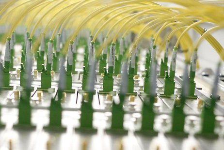 Fibre optic cables of Germany's biggest cable operator, Kabel Deutschland, are pictured at the Kabel Deutschland playout center in Frankfurt Fibre optic cables of Germany's biggest cable operator, Kabel Deutschland, are pictured at the Kabel Deutschland playout center in Frankfurt