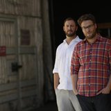 Directors and writers Seth Rogen (R) and Evan Goldberg pose for a portrait while promoting their upcoming movie "This Is the End" at Sony St Directors and writers Seth Rogen (R) and Evan Goldberg pose for a portrait while promoting their upcoming movie "This Is the End" at Sony St