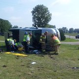 Part of the accident scene at Block and Central Roads, Bethel Township, June 11, 2013.