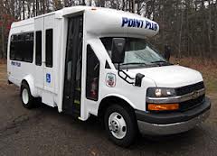Point Plus paratransit bus, operated by Stevens Point Transit. Point Plus paratransit bus, operated by Stevens Point Transit.