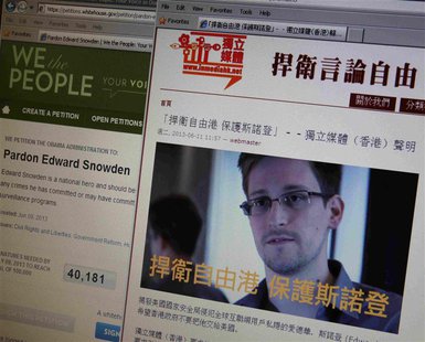 A statement by Hong Kong online media "In Media Hong Kong" supporting Edward Snowden, a contractor at the National Security Agency (NSA), is A statement by Hong Kong online media "In Media Hong Kong" supporting Edward Snowden, a contractor at the National Security Agency (NSA), is