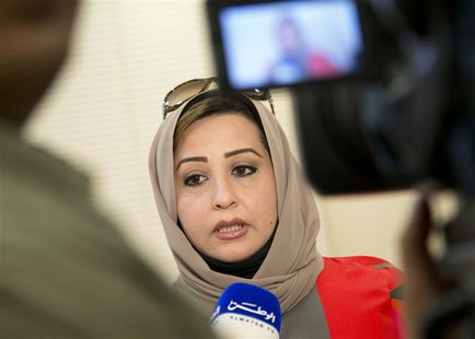 Then-lawyer Thikra al Rashidi, who is currently Kuwait's Social Affairs and Labour Minister, submits her registration as a candidate for Par Then-lawyer Thikra al Rashidi, who is currently Kuwait's Social Affairs and Labour Minister, submits her registration as a candidate for Par