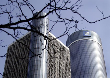 The General Motors world headquarters is seen in downtown Detroit, Michigan May 31, 2009. REUTERS/Rebecca Cook The General Motors world headquarters is seen in downtown Detroit, Michigan May 31, 2009. REUTERS/Rebecca Cook