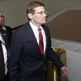 Michael Morell leaves the closed Senate Intelligence Committee meeting on Capitol Hill in Washington November 15, 2012. REUTERS/Jose Luis Ma