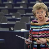 European Union Justice Commissioner Viviane Reding addresses the European Parliament during a debate on the constitutional situation in Hung European Union Justice Commissioner Viviane Reding addresses the European Parliament during a debate on the constitutional situation in Hung