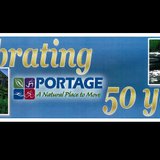 Birthday banner for city of Portage