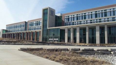 Sangren Hall plaza, Future home of Bronco Bash Sangren Hall plaza, Future home of Bronco Bash