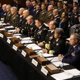 U.S. military generals testify about pending legislation regarding sexual assaults in the military at a Senate Armed Services Committee on C